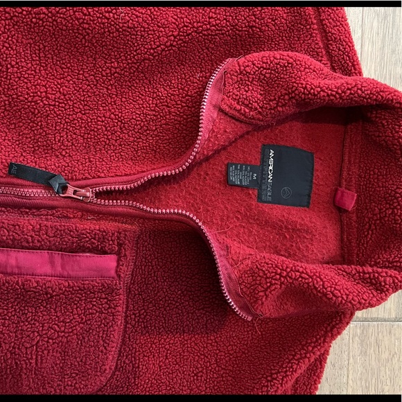 American Eagle fleece zip jacket, warm coat - Picture 2 of 4